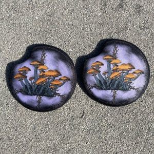 Trippy ☮️ Mushroom Car Coaster | Car Accessories